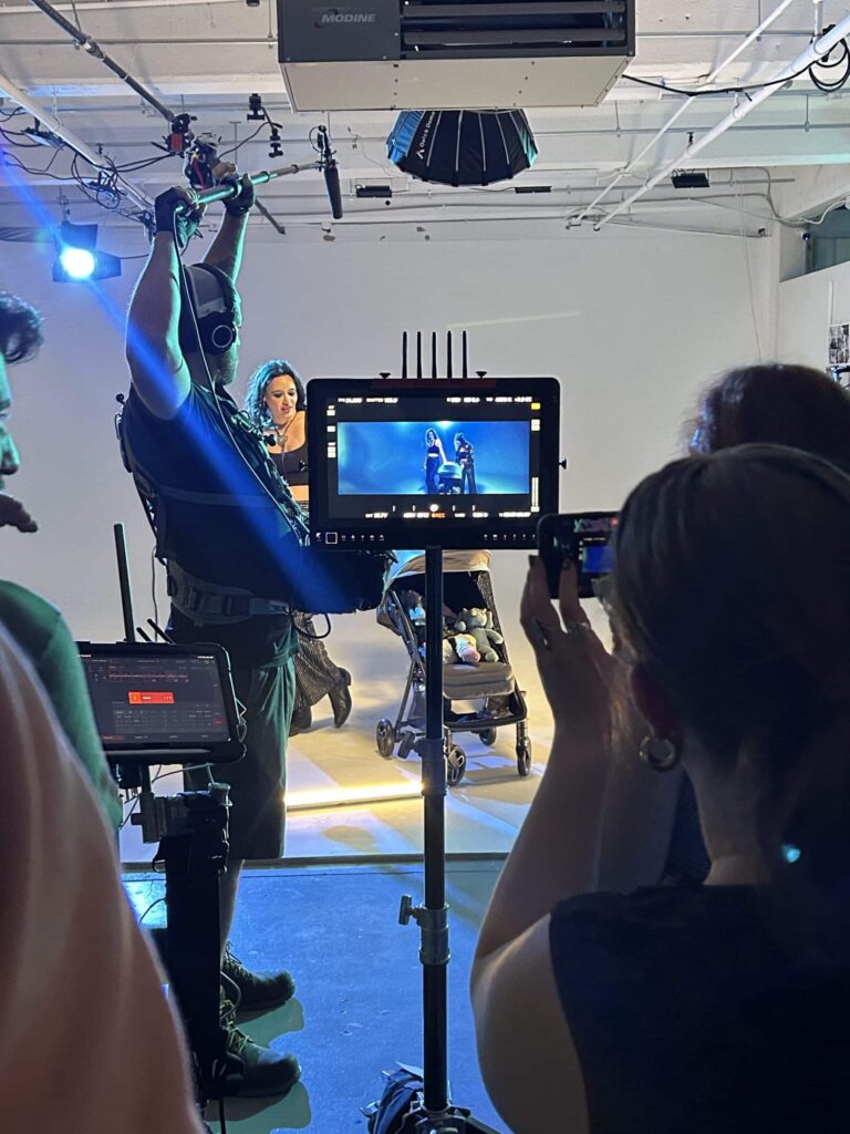 Behind-the-scenes production shoot at Dianor Studios in Jersey City